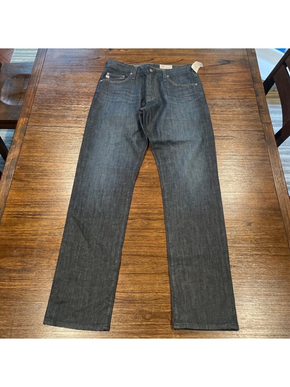 AG Owens Athletic Fit Jean Mens 32x34 Dark Canyon Wash Stretch Straight Denim360